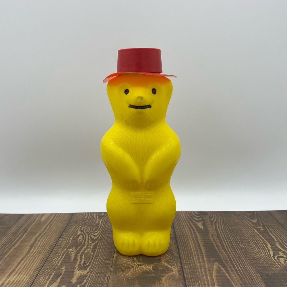 Pustefix Zauberbär Bubble Bear Germany Red Hat Yellow Vintage Empty Light Wear